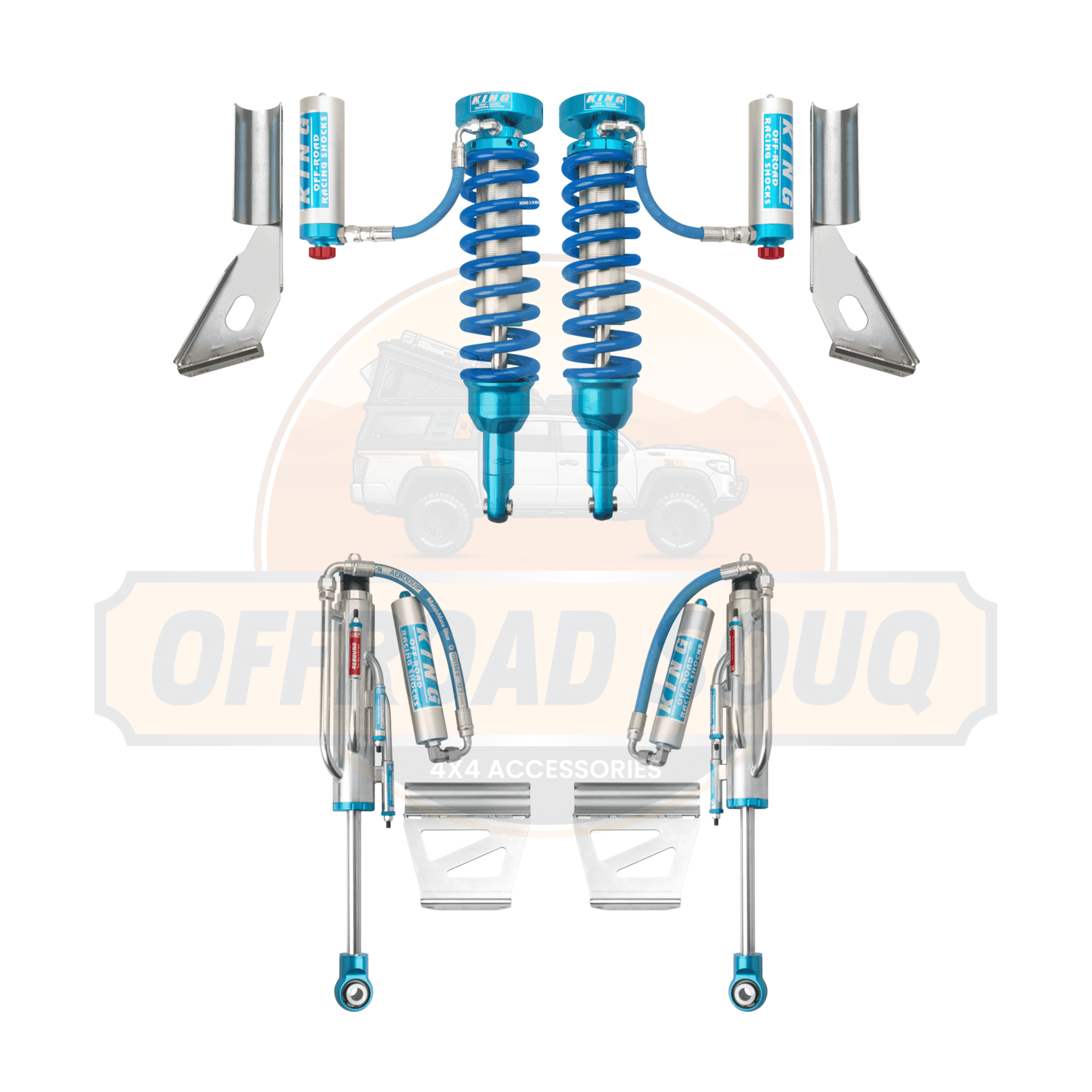 25001-133A/382 King Shocks Toyota FJ Cruiser / Land Crusier / 4Runner - with Rear Triple Bypass Setup