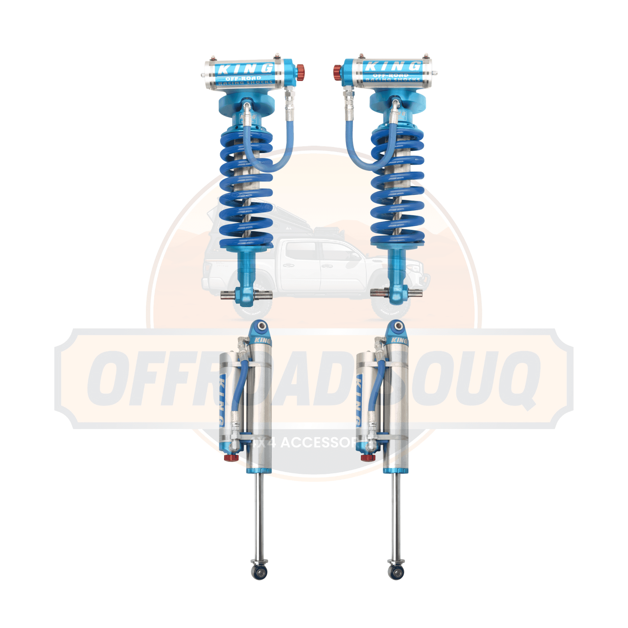 King Shocks for Chevy Silverado / GMC Sierra 1500 2007-2018 Truck, 07-20 SUV 2.5 Front & Rear